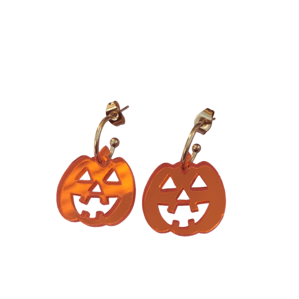 Pendientes Calabaza Metacrilato