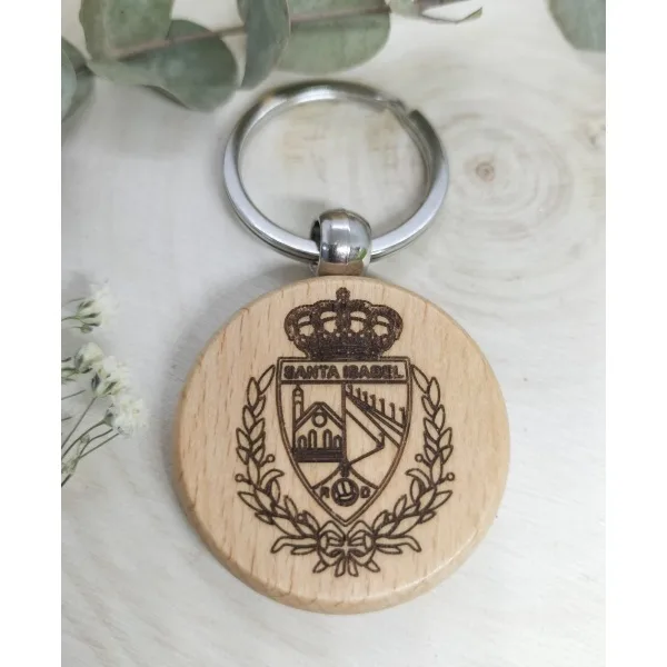 Llavero de Madera RSD Santa Isabel Grabado a Láser