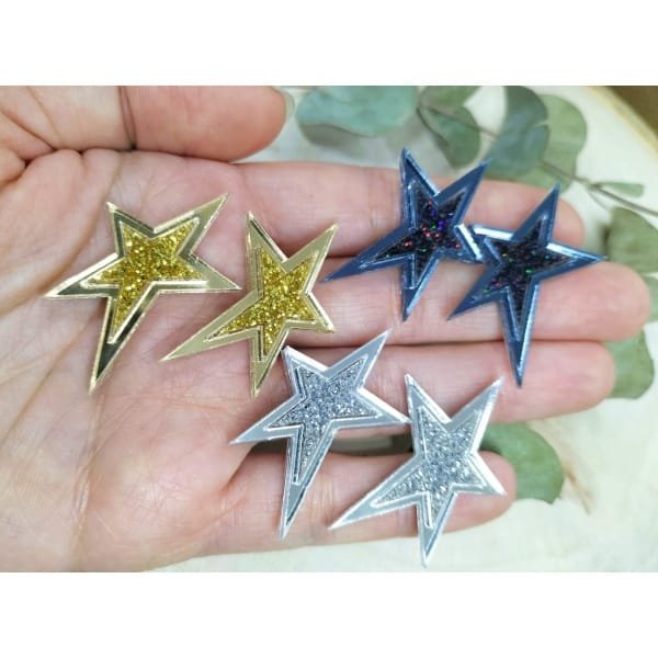 Pendientes Metacrilato Stars varios colores