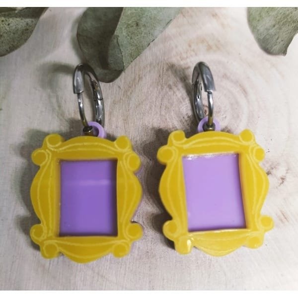 Pendientes Friends Metacrilato