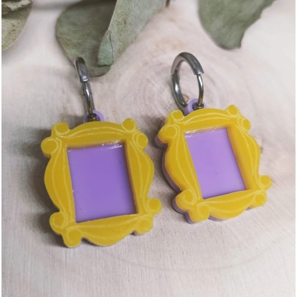 Pendientes Friends Metacrilato