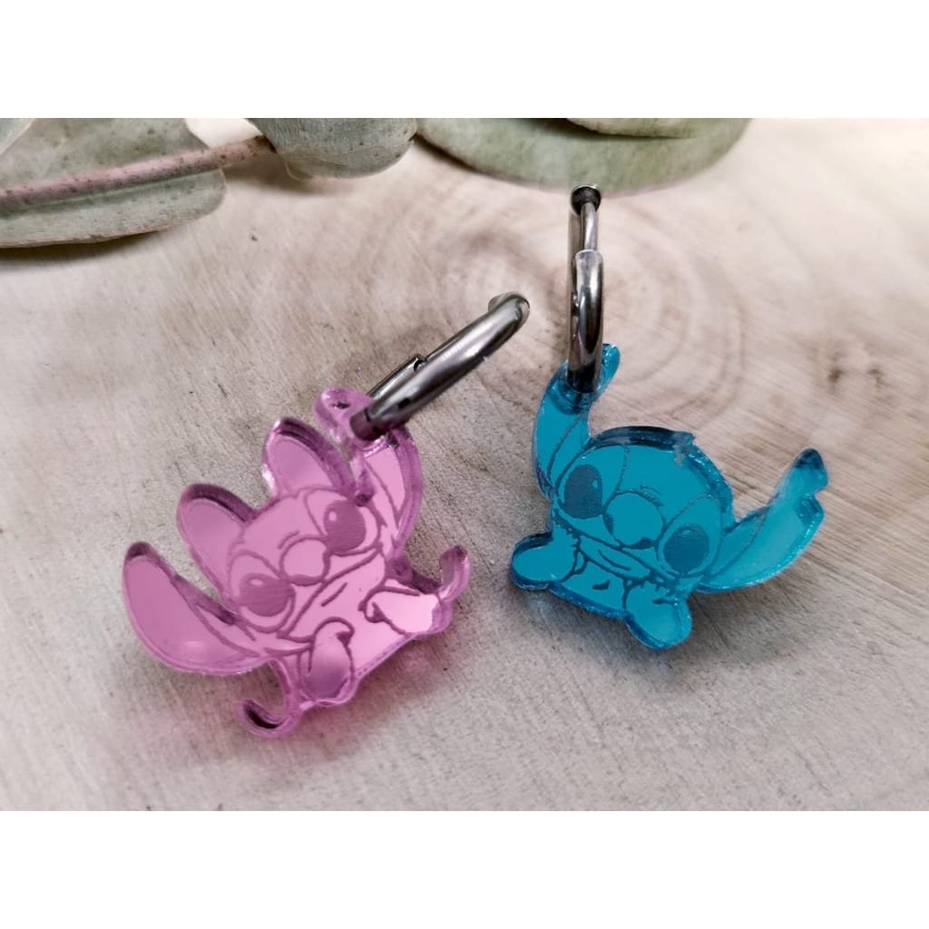 Pendientes Stitch y Angel