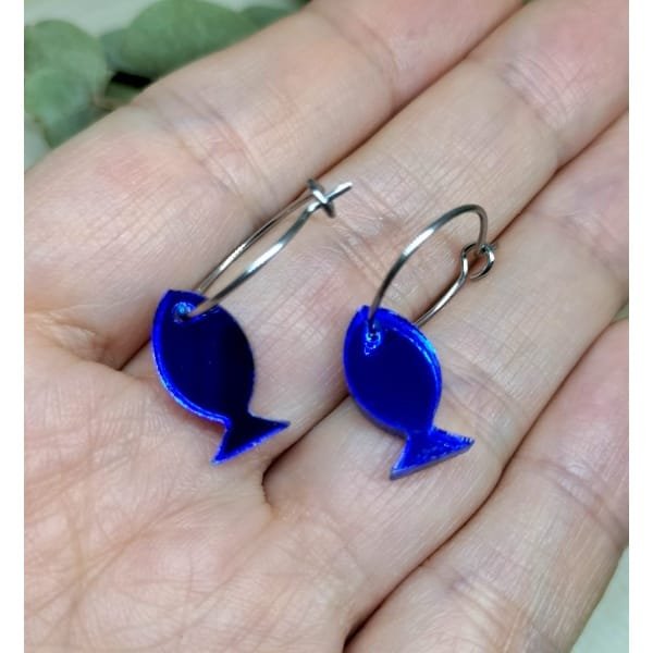 PENDIENTES METACRILATO PECES MINI - Imagen 2