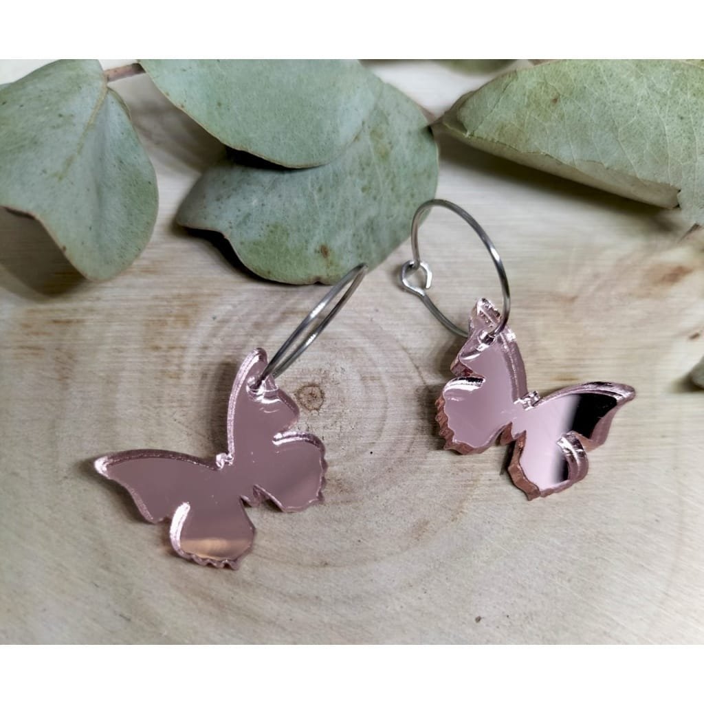 Pendientes mariposa mini de metacrilato