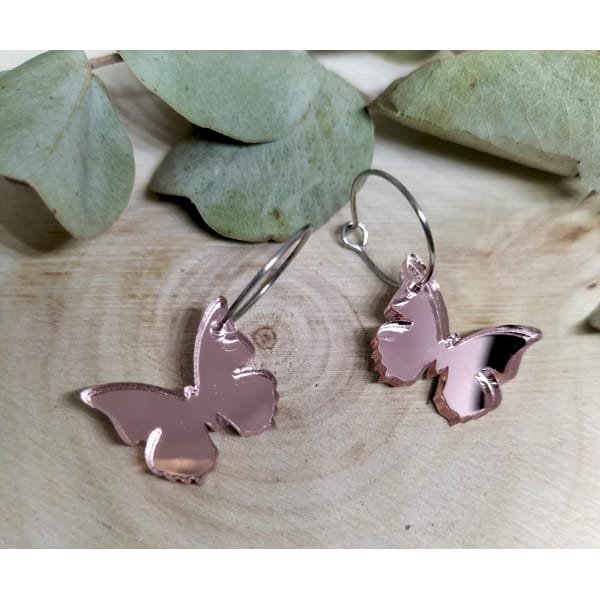 Pendientes mariposa mini de metacrilato