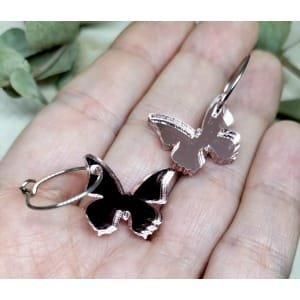 Pendientes mariposa mini de metacrilato