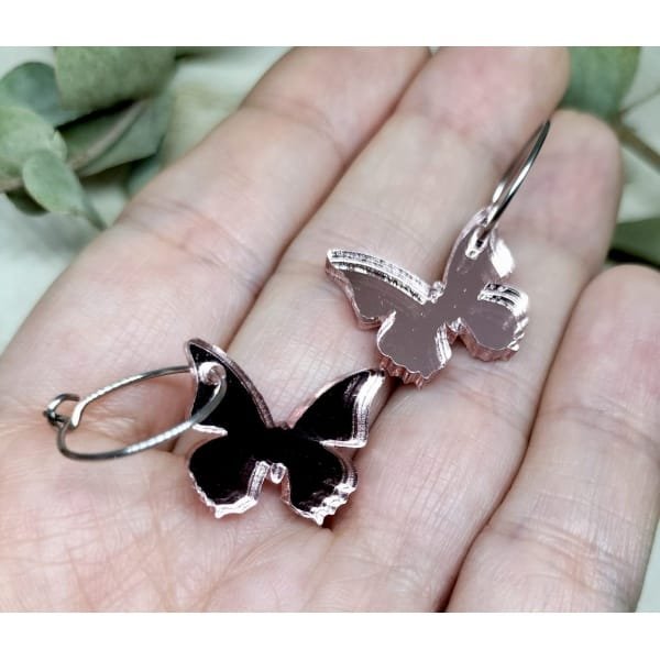 Pendientes mariposa mini de metacrilato
