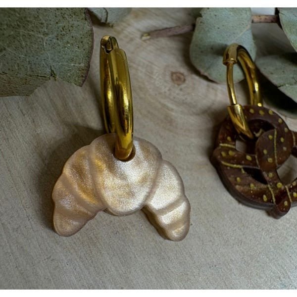 Pendientes Dulzones Croissant y Pretzel - Imagen 3