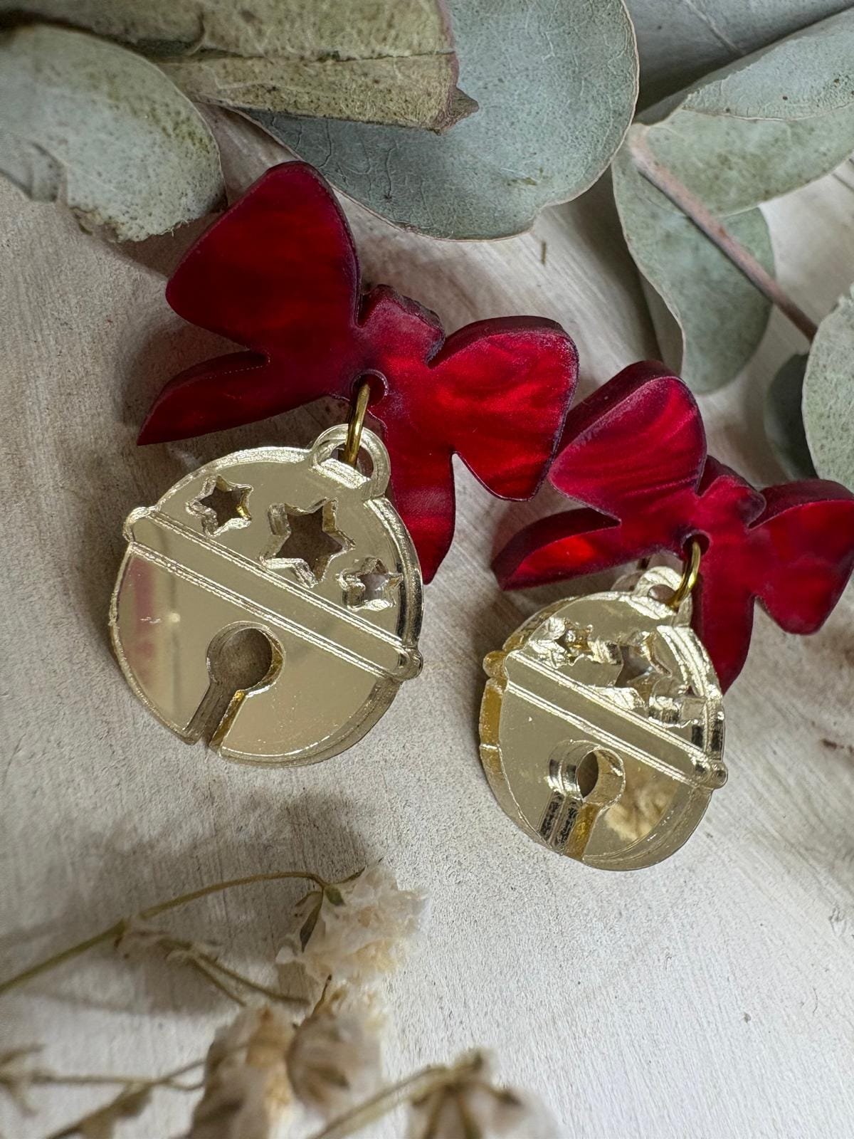 Pendientes Cascabel Navideño - Imagen 2