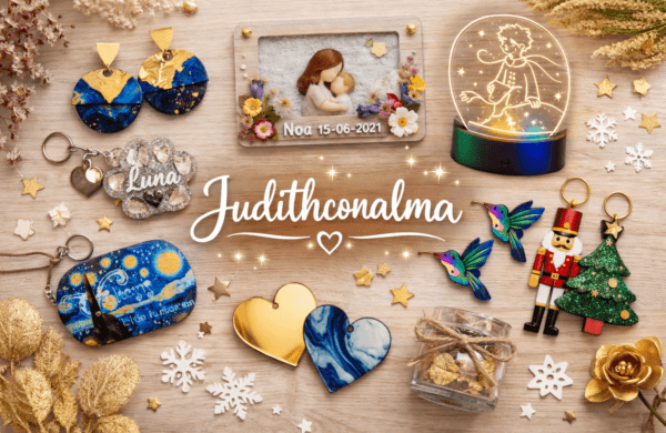 Hay proyectos que nacen de una idea… y otros que nacen del corazón. Judithconalma es uno de esos proyectos. Esta tienda no es solo un lugar donde comprar pendientes, regalos o detalles bonitos. Es un espacio donde cada pieza se crea con calma, con cariño y con mucho mimo, pensando en la persona que la va a recibir. Detrás de Judithconalma hay manos que diseñan, cortan, ensamblan y revisan cada producto uno a uno. No hay prisas, no hay producciones en serie. Aquí cada creación importa, porque sabemos que no estás comprando “algo”, sino un regalo con significado… o un capricho que te mereces.