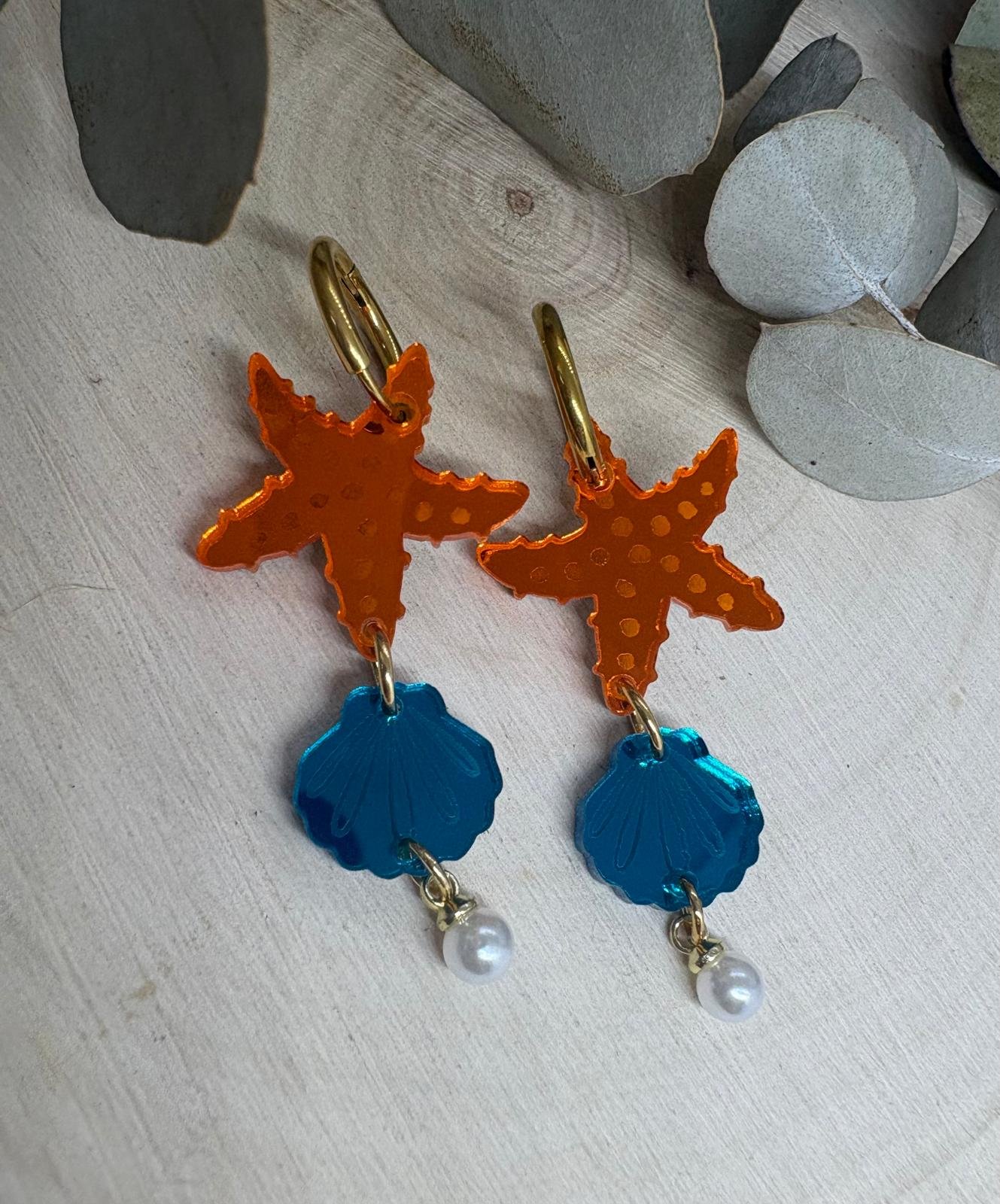 Pendientes Atardecer en la Costa – Colección Verano 2026 🌊☀️⭐