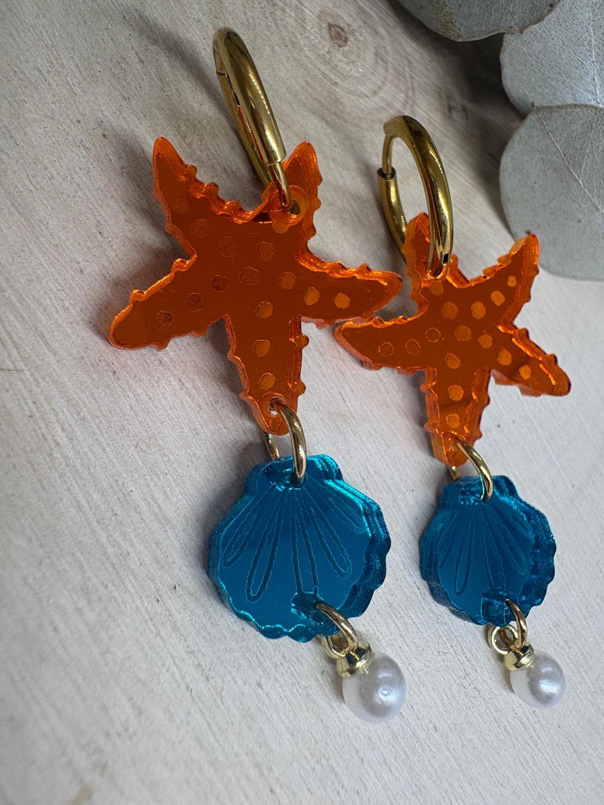 Pendientes Atardecer en la Costa – Colección Verano 2026 🌊☀️⭐