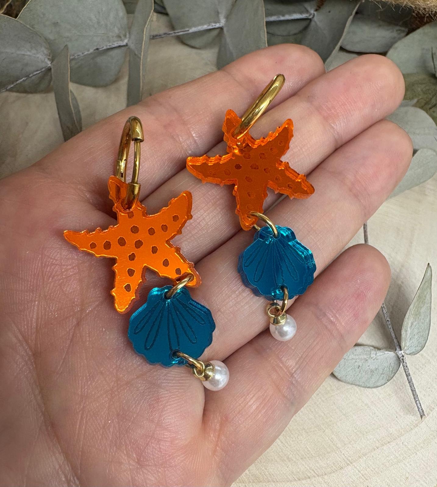 Pendientes Atardecer en la Costa – Colección Verano 2026 🌊☀️⭐
